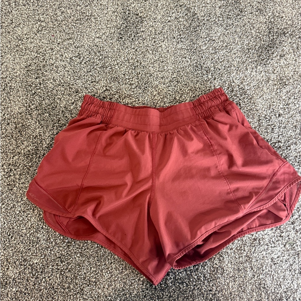 Lululemon Athletica Maroon Athletic Shorts